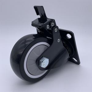Quality 5'' 6'' 8'' Brake Dual Locking Swivel Plate Heavy Duty Caster wholesale