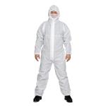 Breathable Disposable Non Woven Coverall 25gsm-70gsm Safety Protection Clothing