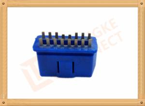 Quality PVC BLUE OBDII 16 Pin Male OBD Diagnostic Connector CK-SOM002B wholesale