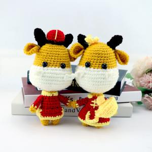 Quality Lifelike Polyester Stuffed Handmade Crochet Doll wholesale