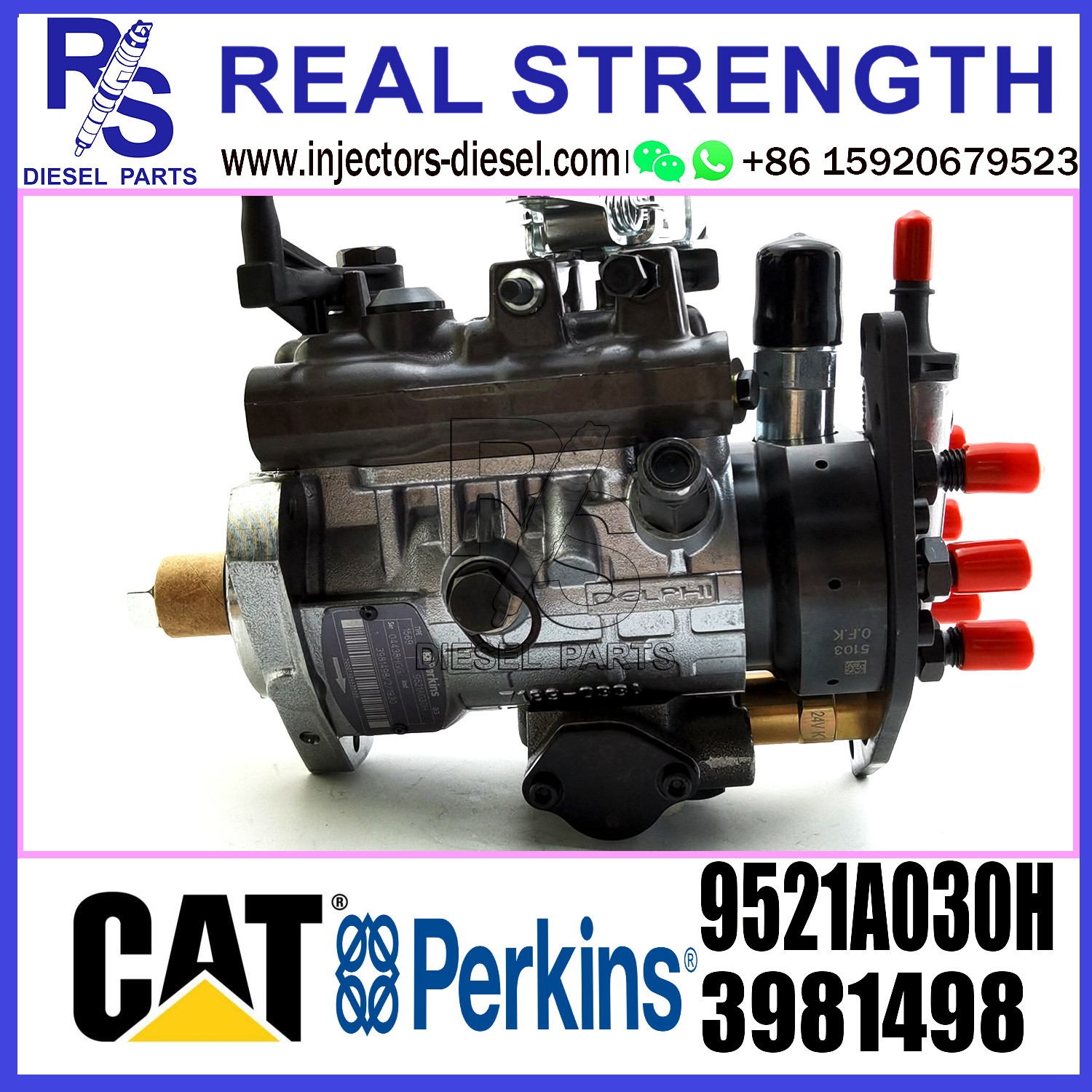 DELPHI 6-cylinder 9521A030H 3981498 Diesel Fuel Injector Pump assembly 9521A030H 3981498 for Perkins engine