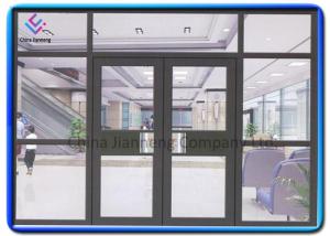 Quality 6063 Springdoor Aluminium Folding Sliding Doors With Wood Grain Finish wholesale