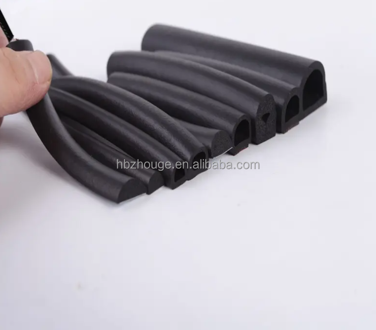Extruded Black EPDM Round Foam Sealing Strip for Sponge Rubber Ring Cord Installation