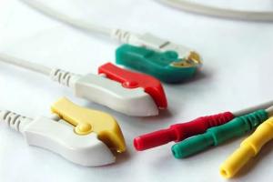 Quality Professional 3 Lead Ecg Cable , 5 Lead Ecg Cable TPU Cable Material wholesale