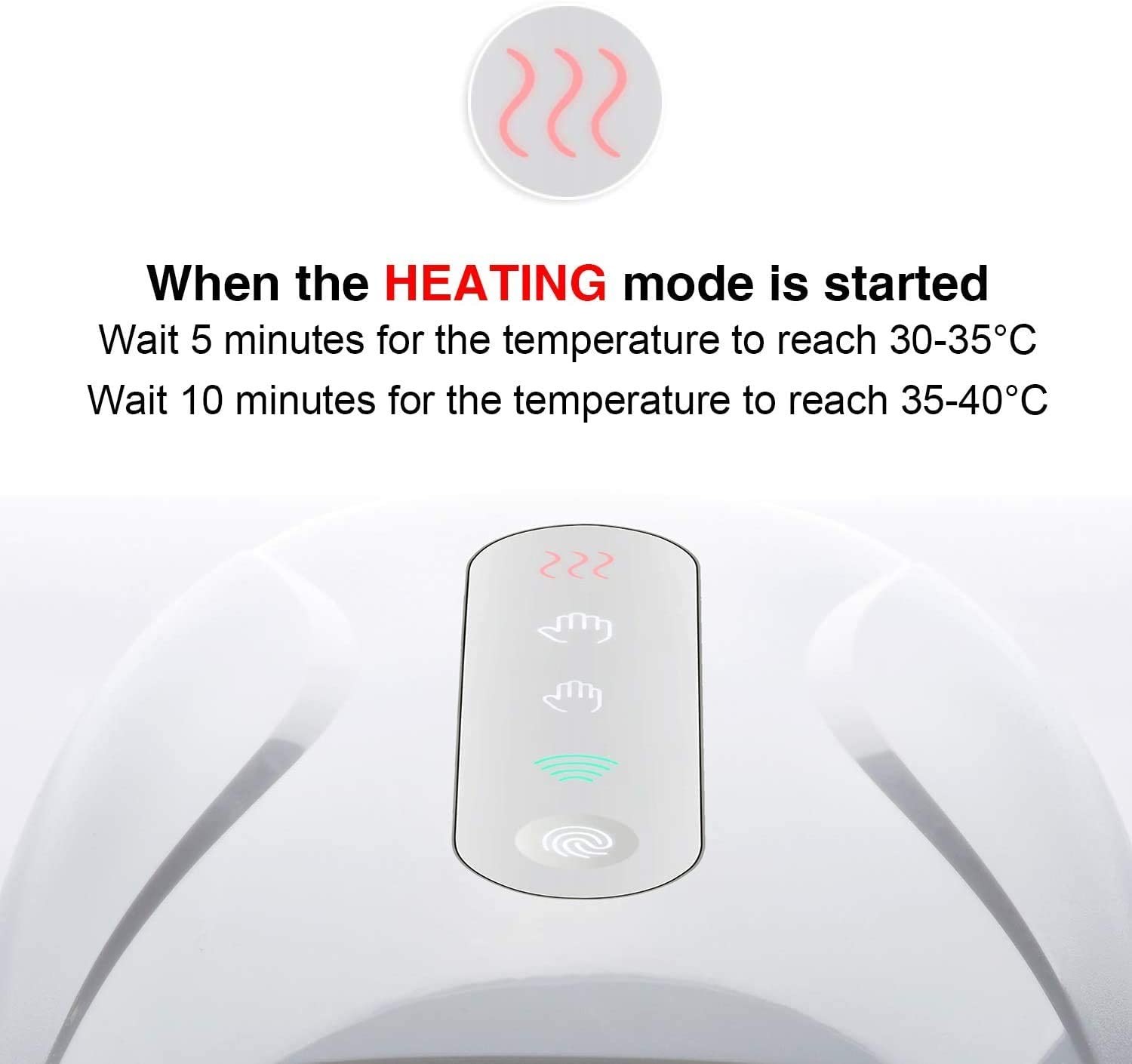 1800mAh Cordless Rechargeable Hand Massager Blood Circulation