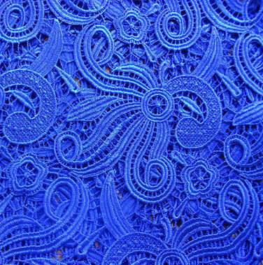 Polyester +Milk Silk Water Soluble Embroidery Fabric with Yellow Color