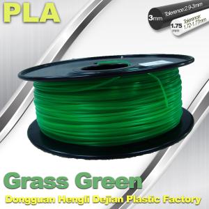 Quality Grass Green biodegradable 3d printer filament PLA 1.75mm materials wholesale