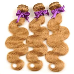 Quality Unprocessed Virgin Hair Extension #27 Body Wave Hair 3 Bundles With Closure wholesale