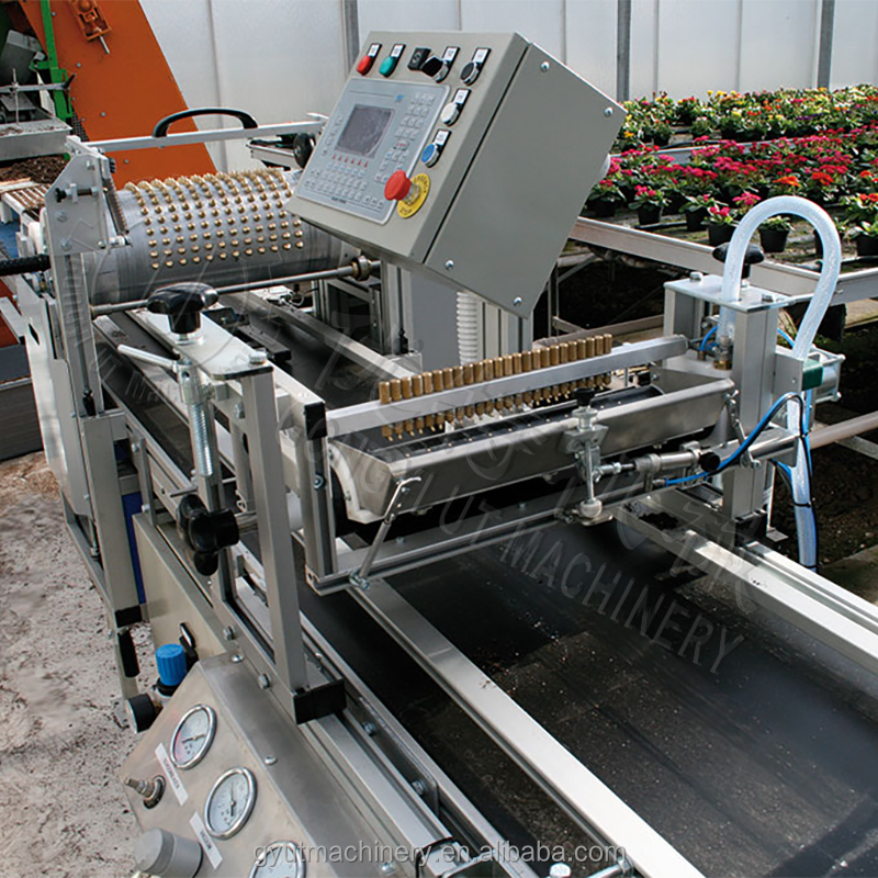 High Seeding Accuracy Automatic Eggplant Lettuce Cucumber Seeds Trays Planting Machine for Seedlings Transplant