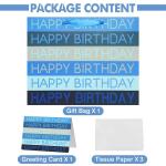 CMYK 4 Color Offset Printing Happy Birthday Gift Shopping Paper Bag with Custom
