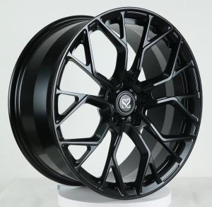 Quality 20 inch staggered 5*112 black milled forged alloy wheels for McLaren wholesale