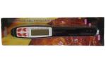 Black Waterproof Digital Food Thermometer With Stainless Steel Probe