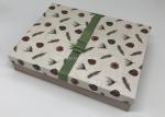 Little - Giant Big Christmas Gift Boxes For Kids Wood Pattern Decoration Ribbon