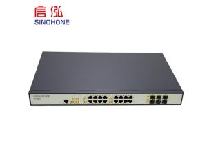Quality Industrial OEM 22 Ports POE Ethernet Gigabit Fiber Optic Network Switch wholesale