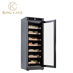 Quality Spanish Cedar Wood Shelves Cigar Display Cabinet With Humidifier wholesale