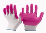Durable Nylon Yarn Fully Coated Nitrile Gloves , Breathable Nitrile Gloves