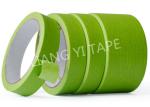 Green Heat Resistant Insulation Tape , Crepe Paper Automotive Adhesive Tape