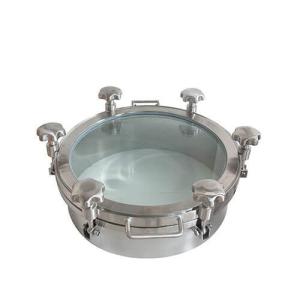 Quality Pressure Round Stainless Steel Manhole Cover 100mm Hight 3mm Thickness wholesale
