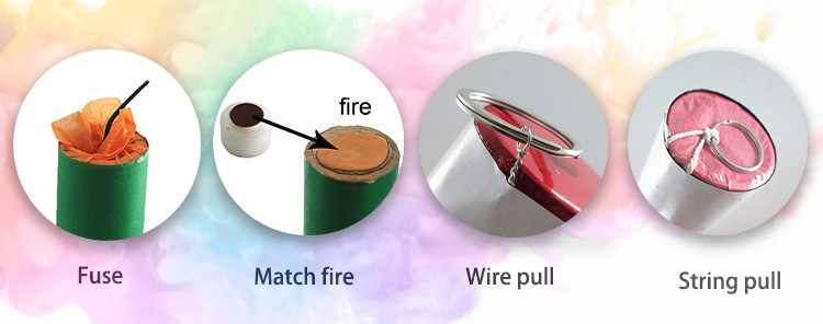 Chinese Wholesale Color Smoke Daytime Fireworks Three Color Smoke Flare Color Bomb For Wedding Photograph Smoke Flares