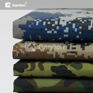 Quality 100% Polyester Outdoor Camo Fabric High Hydrostatic Pressure Coating wholesale