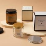 Glass Cosmetic Containers 4oz 8oz 16oz Clear Amber Straight Side Glass Jar with