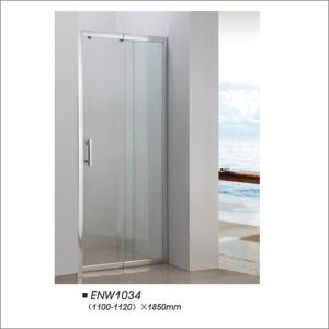 Quality Clear Tempered Glass Sliding Shower Door With Aluminum Alloy Frame OEM wholesale