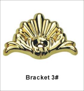 Quality Custom Made Gold Coffin Bracket For Casket Accessories Standard Size wholesale