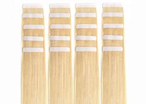 Quality Double Drawn 100% Virgin Brazilian Tape In Hair Extensions Smooth Straight Wave wholesale
