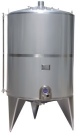 Single Layer Liquid Storage Tank Sanitary Stainless Steel Materials