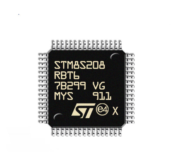 MCU 24MHz, 8-Bit MCU LQFP-64 STM8S208R8T6 Suitable for smart door lock and fingerprint lock scheme