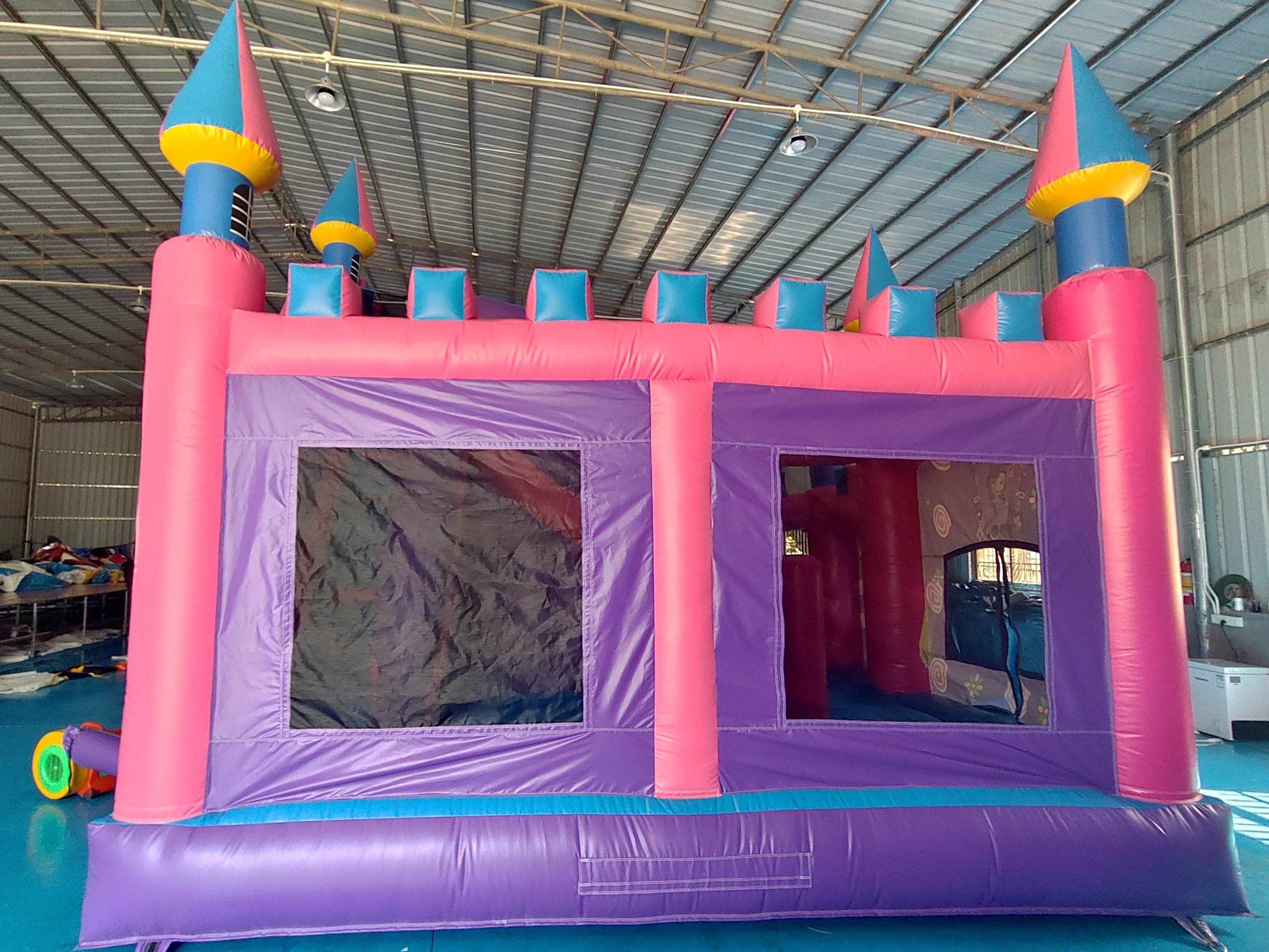 Commercial New Design Inflatable Castle Disney Princess Cartoon Inflatable Bouncy House With Slide Funny Jumping House
