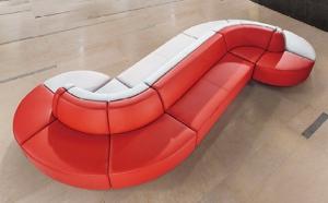 Quality S shape lobby room sofa/ club S shape lobby sofa wholesale