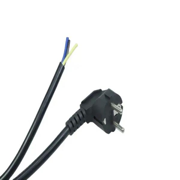XianDa vde extension european ac 16a 250v Flat eu swiss laptop 90 degree power