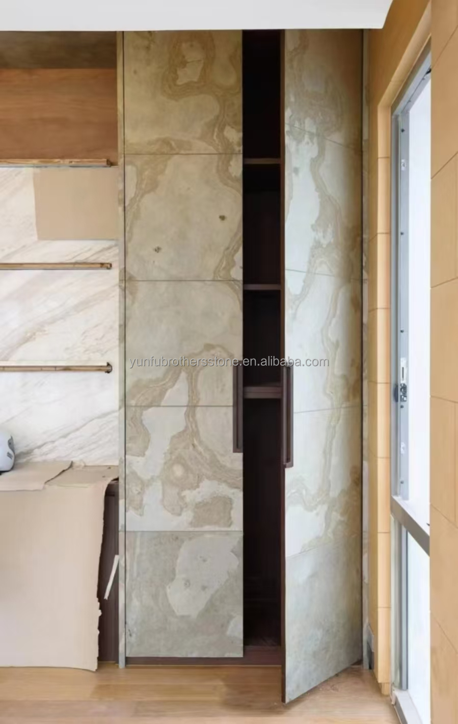Translucent Flexible Stone Panel Slate Sheets for Modern Hotel Villa Interior Design