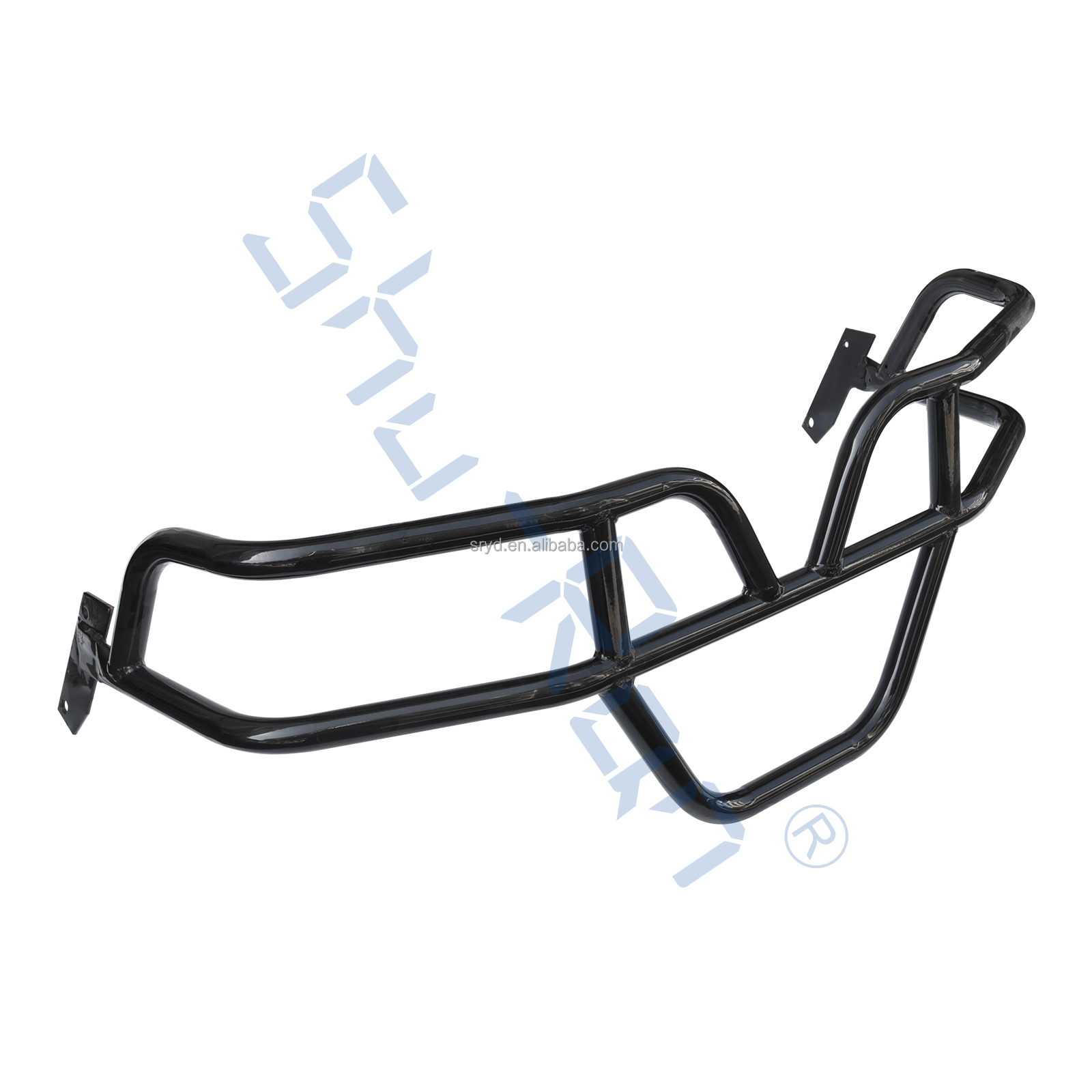 Front Black Powder Coat Steel Brush Guard for EZGO TXT 1994-2013 Golf Carts