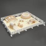 Custom Color Foam Playground Equipment Soft Play Merry Go Round Event Party