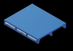 Quality Storage And Logistic Steel Pallet OEM 1500kg Load Capacity wholesale
