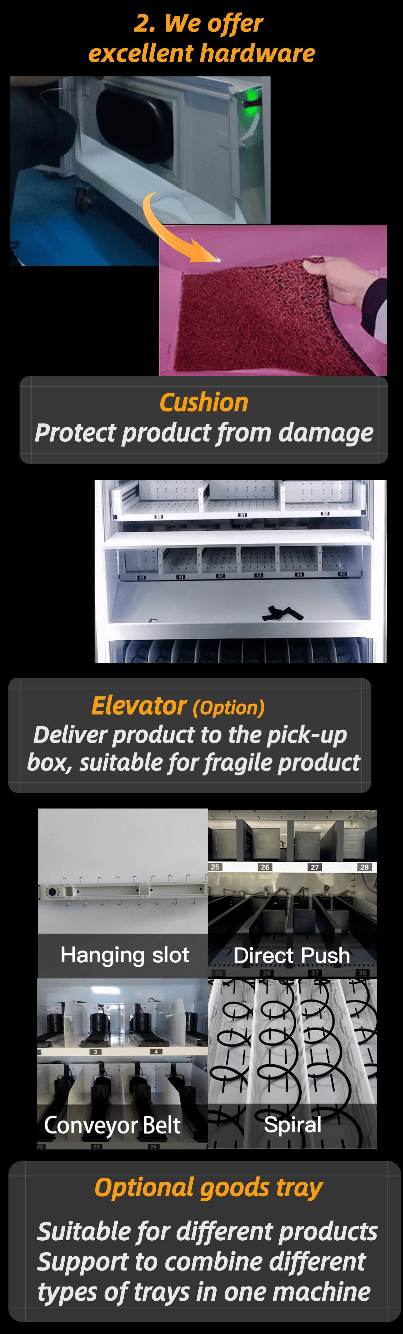 Perfume Smart Vending Machine with 55 Inch Touvh Screen