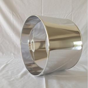 Quality Drum Polypropylene Lampshade 200mm Shinny Sliver Polished wholesale