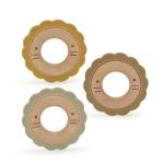 8cm BPA Free Wooden Teething Rattle LFGB For Babies