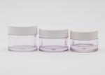 PETG Plastic Cream Jars Cosmetic Packaging With PP White Cap For Beauty Products