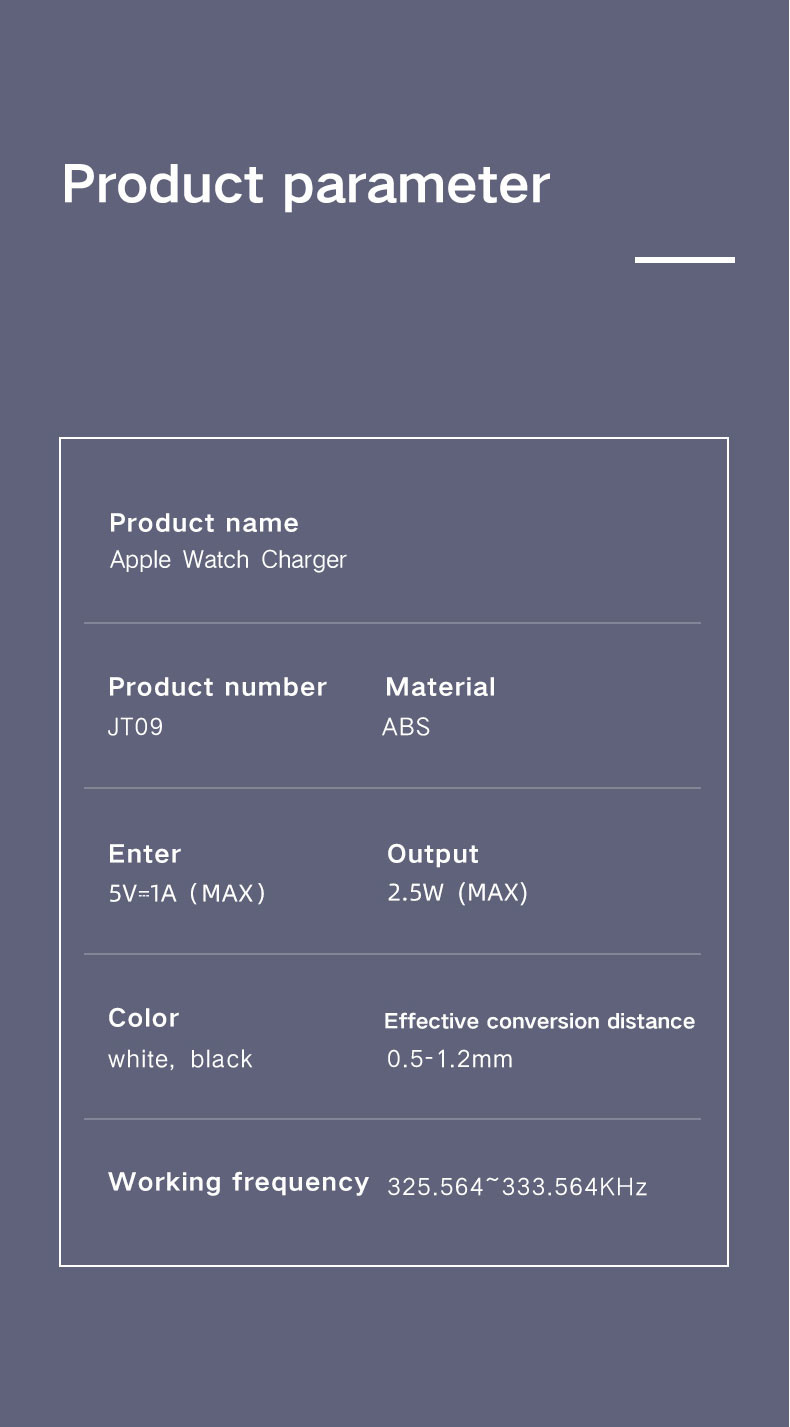 Apple Watch Wireless Magnetic Charger Lightweight 0.8 Ounces White Color 5V Input
