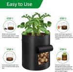 10 Gallon Potato Grow Bags, Planter Pouch Bags for Vegetables, Fruits and