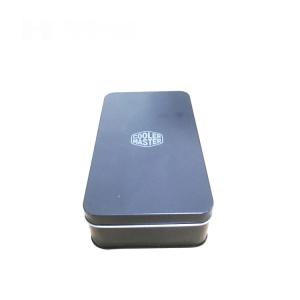 Quality Food Grade Rectangular Hinged Tin Containers Metal Tin Box Packaging China Supplier wholesale