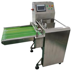 Quality 50Hz Pouch Label Applicator Updraft Type Food Bag Labeling Machine 600mm Length wholesale