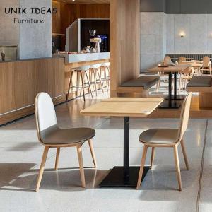 Quality 75cm Square Solid Wood Dining Table And 4 Chairs Plywood Coffee Shop wholesale