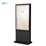32 inch Black Windows Outdoor Fanless Vertical Digital Totem