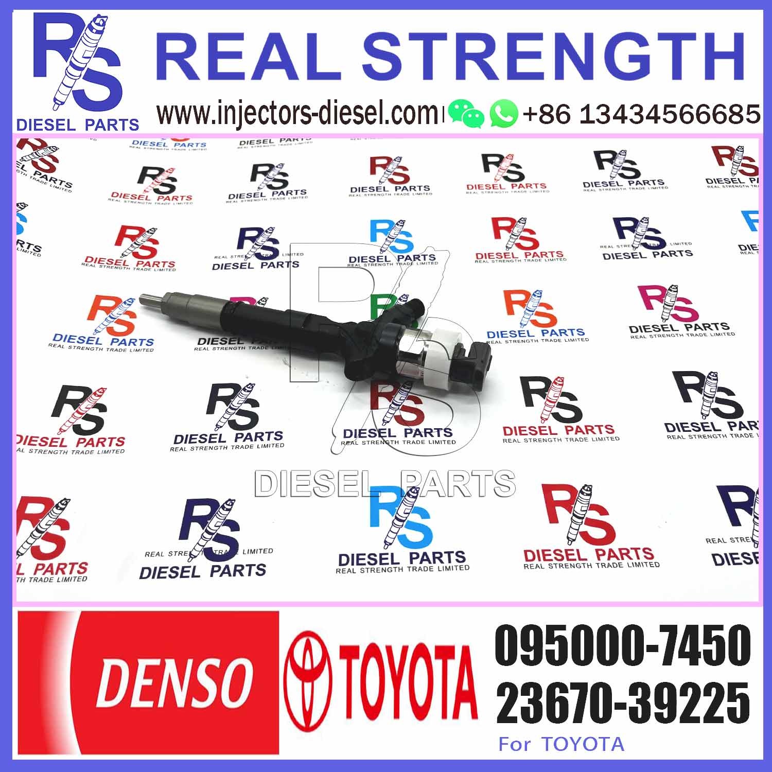 1KD 095000 7450 Common Rail Injector 0950007450 23670-30120 Diesel Injector Nozzle 095000-7450 For Toyota Dyna 3.0