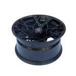 Matte Black Aluminum Alloy Golf Cart Wheels 14 Inch Exclusive Style