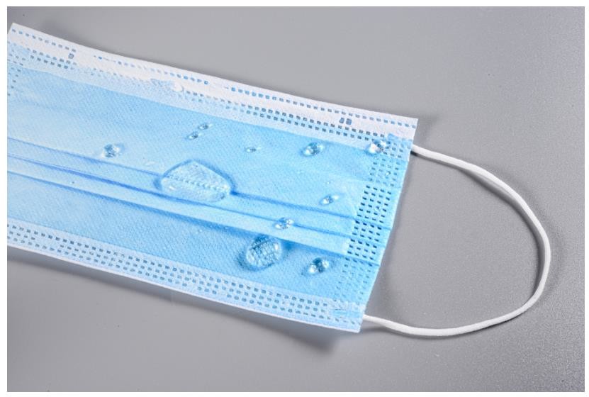 Protective 3 Ply Dispoable Mask Elastic Earloop Cord Woven Cloth + Melt Blown